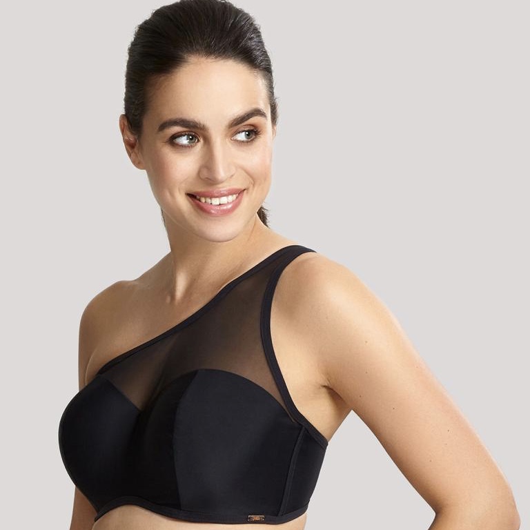 Верх Onyx SW1413 One Shoulder Moulded Bikini (Black)