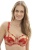  Clara bra мягкая чашка 7255(Red/Gold)